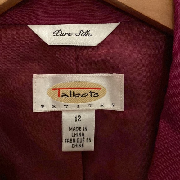 Talbots 100% pure silk Blazer and Skirt Set - Picture 2 of 11